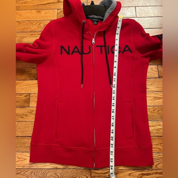 Nautica Women's Full Zip Hoodie - Red, size S. In great condition - Picture 11 of 12